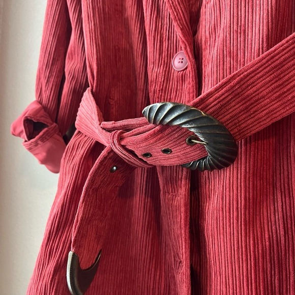 For Love And Lemons Red Corduroy Midi Dress - Picture 5 of 10